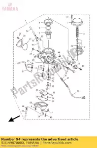 yamaha 5JJ149870000 hose - Bottom side