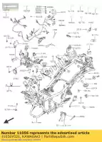 11056Y021, Kawasaki, support, siège sc300aef kawasaki j 125 300 2015 2016, Nouveau