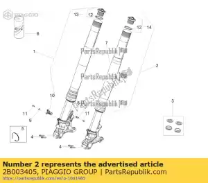 Piaggio Group 2B003405 lh hub cpl. - Bottom side