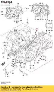 Suzuki 1130239830 conjunto de cárter - Lado inferior