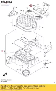 suzuki 1383147H00 parafuso, filtro de ar - Lado inferior