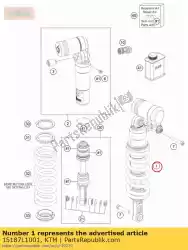 Aqui você pode pedir o monoshock enduro-r 2012 em KTM , com o número da peça 15187L1001: