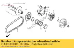 Qui puoi ordinare cuscinetto, ago, 17x25x18ws (ntn) da Honda , con numero parte 91103GCH003: