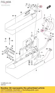 Suzuki 1477140H00 connecteur - La partie au fond