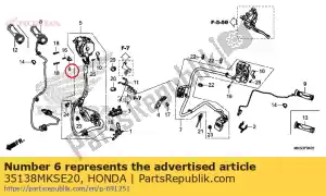 honda 35138MKSE20 stay g/h cord - Bottom side