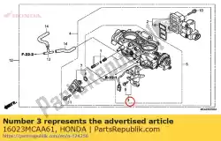 blijven, gaskabel instellen van Honda, met onderdeel nummer 16023MCAA61, bestel je hier online: