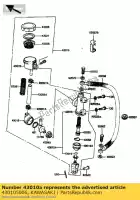 430105006, Kawasaki, rod-assy-brake, rr kawasaki gpz zn zx gt gpza 1100 400 550 750 1300, Novo