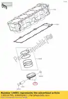 130010799, Kawasaki, 01 motor de pistón kawasaki  1000 2019 2020 2021, Nuevo