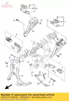 22N274130000, Yamaha, capa, apoio para os pés yamaha fj fzx rd xj 350 750 900 1100 1200 1985 1986 1987 1988 1989 1990 1991 1992, Novo