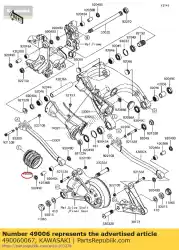 Tutaj możesz zamówić baga? Nik, ty? Skrzyni biegów zg1400a8f od Kawasaki , z numerem części 490060067: