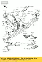 320520137, Kawasaki, support-réservoir zr1000daf kawasaki z 1000 2010 2011 2012, Nouveau