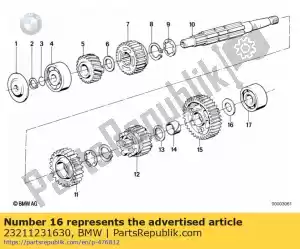 bmw 23211231630 washer - Bottom side