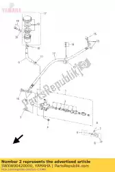 Ici, vous pouvez commander le kit cylindre, maître auprès de Yamaha , avec le numéro de pièce 5WXW00420000: