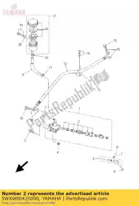 yamaha 5WXW00420000 kit cylindre, maître - La partie au fond