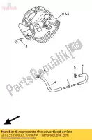 1TA135350000, Yamaha, tubo flessibile, rilevamento del vuoto 5 yamaha xv virago 1100 750, Nuovo