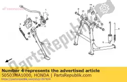 Aquí puede pedir collar, soporte principal de Honda , con el número de pieza 50503MA1000: