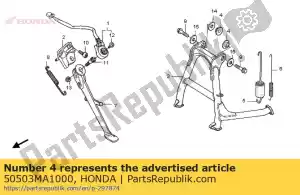 honda 50503MA1000 collar, soporte principal - Lado inferior