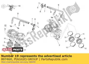 Piaggio Group 897460 engrenagem da 3ª roda - Lado inferior