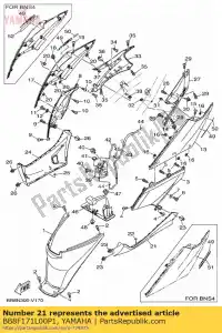 yamaha BB8F171L00P1 mol, zijdeksel 1 mbl2 mvpbm1 - Onderkant