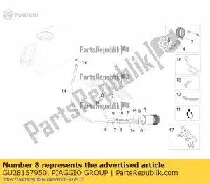 Piaggio Group GU28157950 opaska zaciskowa 12,5x8 - Dół