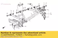 51360HN0A00, Honda, Conjunto de brazo., l. inferior honda trx 450 2000 2001 2002 2003 2004, Nuevo