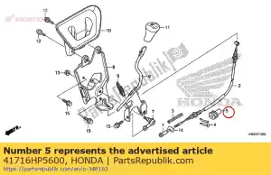 honda 41716HP5600 passacavo, cavo frizione - Il fondo