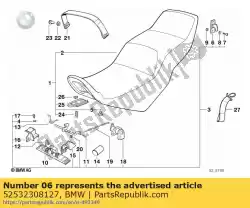 Ici, vous pouvez commander le crochet de verrouillage (à 08/1993) auprès de BMW , avec le numéro de pièce 52532308127: