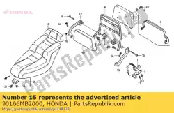 Aqui você pode pedir o parafuso, soquete, 8x55 em Honda , com o número da peça 90166MB2000: