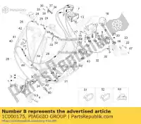 1C000175, Piaggio Group, soporte con u.p. vespa vespa zapm80100, zapm80101, zapma7100 zapm80101 zapm808g, zapm80200, zapm8020, zapma7200, zapma78g zapma720 zapma78g,  zapmd710 zapmd7200,  946 125 150 946 2013 2014 2015 2016 2017 2018 2019 2020 2021 2022, Nuevo