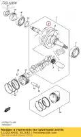 1222014H00, Suzuki, albero motore comp suzuki  dr z 70 2012 2014 2015 2016 2017 2018, Nuovo