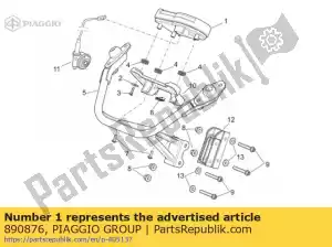 Piaggio Group 890876 tablero - Lado inferior
