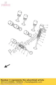 yamaha 36Y121140000 spring, valve outer - Bottom side