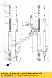 Qui puoi ordinare bullone, cappuccio da Yamaha , con numero parte 39P231114000: