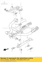 4311131E01, Suzuki, pedal freio suzuki gsf bandit s su u sa rf  r ru sz r2 gsf600n rf600r rf900r gsf1200ns gsf600s gsf1200nssa gsf600ns gsf1200nsz gsf600nsz gsf1200nszsz 1200 600 900 , Novo
