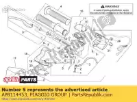 AP8114453, Piaggio Group, Cabo do acelerador aprilia  scarabeo 125 150 200 1999 2000 2001 2002 2003 2004, Novo