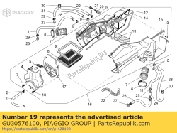 Aprilia GU30576100, Distanziale d.6.5, OEM: Aprilia GU30576100