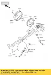 schroef, focus aanpassen, 4x van Kawasaki, met onderdeel nummer 920091472, bestel je hier online: