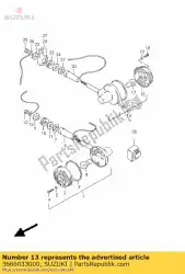 Tutaj możesz zamówić drut, kierunkowskaz od Suzuki , z numerem części 3666033000: