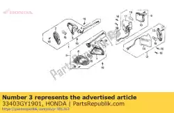 Here you can order the base, r. Fr. Winker from Honda, with part number 33403GY1901: