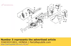 honda 33403GY1901 base, r. fr. winker - Bottom side