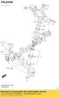 5131124F50, Suzuki, soporte delantero f suzuki  gsx 1300 2008 2009 2010 2011 2012 2014 2015 2016 2017 2018 2019, Nuevo