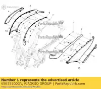 65635300GV, Piaggio Group, lh carenagem     , Novo