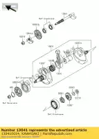 130410014, Kawasaki, equilibrador, eje kawasaki kx kxf 450, Nuevo