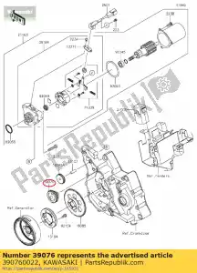 kawasaki 390760022 limitador klx110cbf - Lado inferior