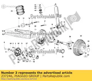 Piaggio Group 237246 vulring - Onderkant