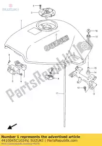 suzuki 4410045C1024V fueltank - Bottom side