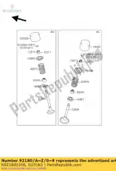 Here you can order the shim,t=2. 525 from Suzuki, with part number K921800168: