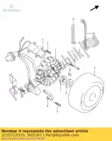 3215722D10, Suzuki, zacisk, pulser co suzuki rgv 250 1991 1992 1993 1994, Nowy