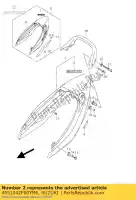 4551042F00YM6, Suzuki, pokrycie, ogon siedzenia suzuki gsx 1400 2002, Nowy