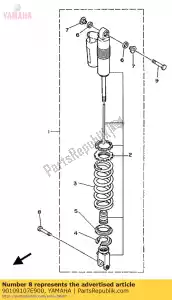 Yamaha 90109107E900 bolt(3jd) - Bottom side